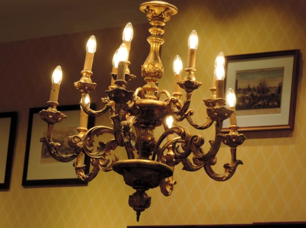 rococo, baroque, chandelier, century, antique