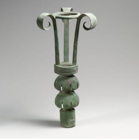 bronze, alloy, lampstand, asia